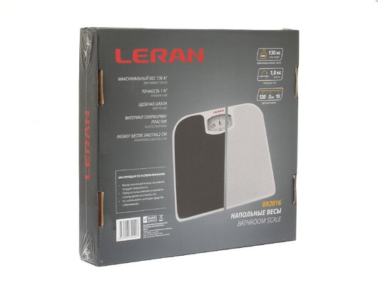 Весы напольные LERAN BR2016 08A черный